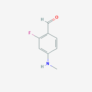 molecular formula C8H8FNO B8759985 2-Fluoro-4-(methylamino)benzaldehyde CAS No. 660432-45-1