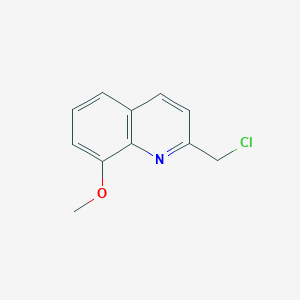 molecular formula C11H10ClNO B8760035 2-(Chloromethyl)-8-methoxyquinoline 