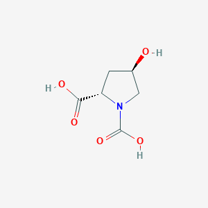 molecular formula C6H9NO5 B8760041 (2S,4R)-4-hydroxypyrrolidine-1,2-dicarboxylic acid 