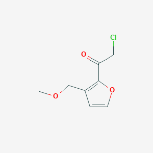 molecular formula C8H9ClO3 B8760060 2-Chloro-1-[3-(methoxymethyl)furan-2-yl]ethan-1-one CAS No. 231297-31-7