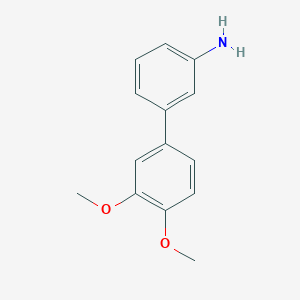 molecular formula C14H15NO2 B8760082 3',4'-Dimethoxy-[1,1'-biphenyl]-3-amine 