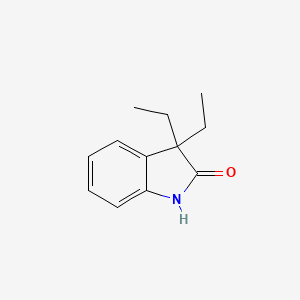 molecular formula C12H15NO B8760137 3,3-diethyl-2,3-dihydro-1H-indol-2-one 