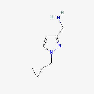 (1-(cyclopropylmethyl)-1H-pyrazol-3-yl)methanamine
