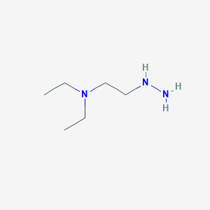 molecular formula C6H17N3 B8760145 Ethanamine, N,N-diethyl-2-hydrazino- CAS No. 924-29-8