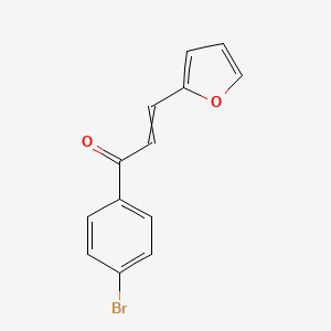 molecular formula C13H9BrO2 B8760162 1-(4-Bromophenyl)-3-(furan-2-yl)prop-2-en-1-one CAS No. 36715-58-9