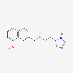 2-(((2-(1H-Imidazol-4-yl)ethyl)amino)methyl)quinolin-8-ol