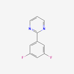 molecular formula C10H6F2N2 B8760194 2-(3,5-Difluorophenyl)pyrimidine 