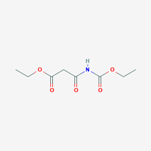 molecular formula C8H13NO5 B8760222 Ethyl 3-[(ethoxycarbonyl)amino]-3-oxopropanoate 