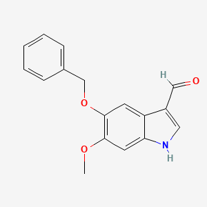 5-(Benzyloxy)-6-methoxy-1H-indole-3-carbaldehyde