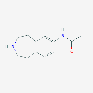 molecular formula C12H16N2O B8760305 N-(2,3,4,5-tetrahydro-1H-benzo[d]azepin-7-yl)acetamide CAS No. 921752-01-4