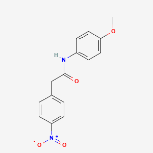 molecular formula C15H14N2O4 B8760327 N-(4-Methoxyphenyl)-2-(4-nitro-phenyl)-acetamide 