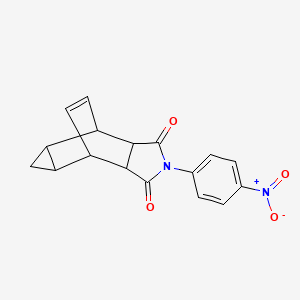 2-(4-nitrophenyl)hexahydro-4,6-ethenocyclopropa[f]isoindole-1,3(2H,3aH)-dione
