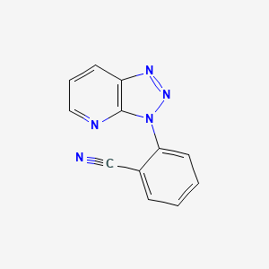 molecular formula C12H7N5 B8760391 2-(3H-[1,2,3]Triazolo[4,5-b]pyridin-3-yl)benzonitrile CAS No. 62052-31-7