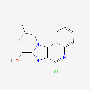 molecular formula C15H16ClN3O B8760403 4-Chloro-1-(2-methylpropyl)-1H-imidazo[4,5-C]quinoline-2-methanol CAS No. 144875-57-0