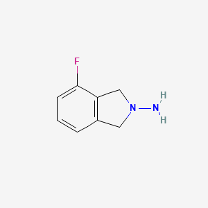 molecular formula C8H9FN2 B8760410 4-Fluoroisoindolin-2-amine CAS No. 110605-66-8
