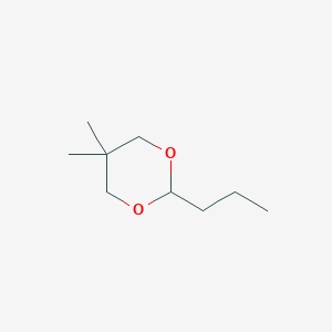 molecular formula C9H18O2 B8760463 5,5-Dimethyl-2-propyl-1,3-dioxane CAS No. 876-28-8