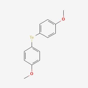 molecular formula C14H14O2Te B8760505 Benzene, 1,1'-tellurobis[4-methoxy- CAS No. 4456-34-2