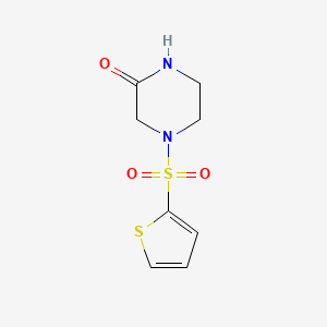 molecular formula C8H10N2O3S2 B8760517 4-(Thiophen-2-ylsulfonyl)piperazin-2-one 