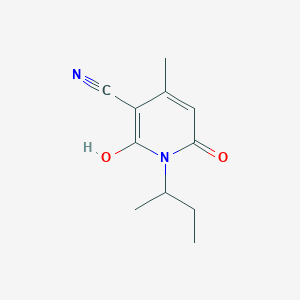 molecular formula C11H14N2O2 B8760519 1-Sec-butyl-3-cyano-6-hydroxy-4-methyl-2-pyridone 