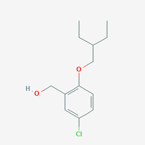 molecular formula C13H19ClO2 B8760525 [5-Chloro-2-(2-ethyl-butoxy)-phenyl]-methanol 