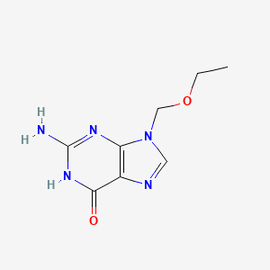 molecular formula C8H11N5O2 B8760570 2-Amino-9-(ethoxymethyl)-1H-purin-6(9H)-one CAS No. 75128-58-4