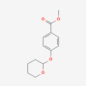 B8760625 Benzoic acid, 4-[(tetrahydro-2H-pyran-2-yl)oxy]-, methyl ester CAS No. 106342-09-0