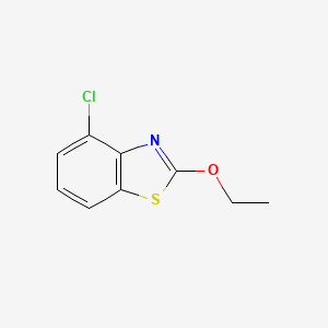 molecular formula C9H8ClNOS B8760670 4-Chloro-2-ethoxy-1,3-benzothiazole CAS No. 73443-79-5