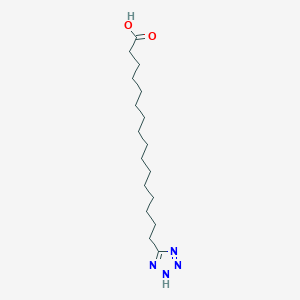 molecular formula C17H32N4O2 B8760673 16-(2H-tetrazol-5-yl)hexadecanoic acid CAS No. 873874-15-8