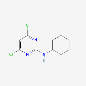 molecular formula C10H13Cl2N3 B8760683 4,6-dichloro-N-cyclohexylpyrimidin-2-amine 