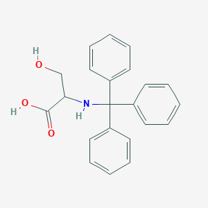 molecular formula C22H21NO3 B8760700 N-tritylserine 