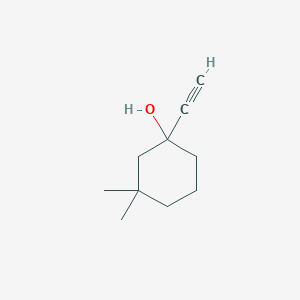 molecular formula C10H16O B8760702 1-Ethynyl-3,3-dimethylcyclohexanol CAS No. 57559-98-5