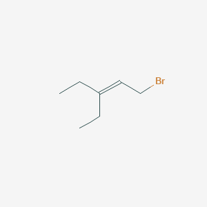 molecular formula C7H13Br B8760709 1-Bromo-3-ethyl-2-pentene CAS No. 21378-06-3
