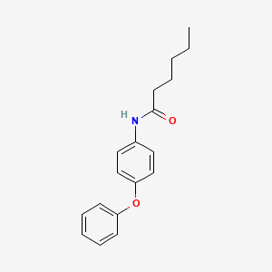 molecular formula C18H21NO2 B8760734 N-(4-phenoxyphenyl)hexanamide 