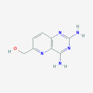 molecular formula C8H9N5O B8760740 (2,4-Diaminopyrido[3,2-d]pyrimidin-6-yl)methanol CAS No. 76822-61-2