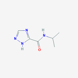 molecular formula C6H10N4O B8760759 N-(1-methylethyl)-1H-1,2,4-triazole-3-carboxamide 