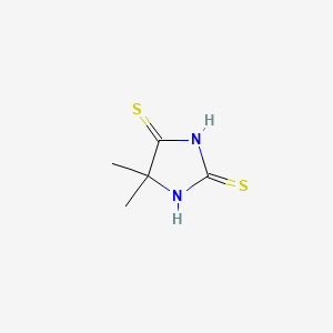 molecular formula C5H8N2S2 B8760780 Hydantoin, 5,5-dimethyl-2,4-dithio- CAS No. 20513-25-1