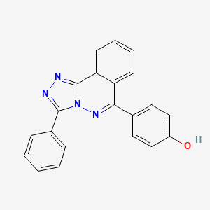molecular formula C21H14N4O B8760799 4-(3-Phenyl[1,2,4]triazolo[3,4-a]phthalazin-6-yl)phenol 