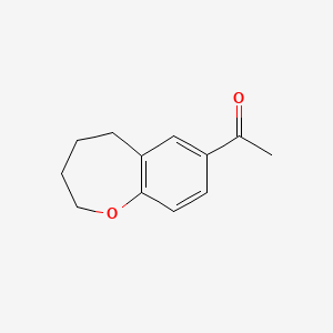 molecular formula C12H14O2 B8760806 1-(2,3,4,5-Tetrahydrobenzo[b]oxepin-7-yl)ethanone 