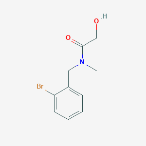 molecular formula C10H12BrNO2 B8760817 N-(2-Bromobenzyl)-2-hydroxy-N-methylacetamide 