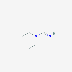 molecular formula C6H14N2 B8760831 N,N-diethylacetamidine CAS No. 14277-06-6