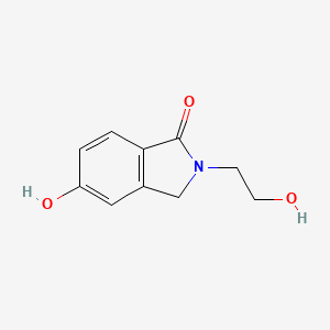 molecular formula C10H11NO3 B8760838 5-Hydroxy-2-(2-hydroxyethyl)-2,3-dihydro-1H-isoindol-1-one CAS No. 113712-49-5