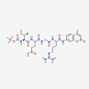molecular formula C34H50N8O10 B8760844 Boc-Ile-Glu-Gly-Arg-AMC 