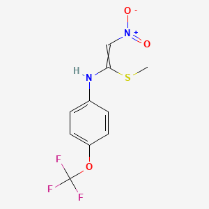 N-(1-methylsulfanyl-2-nitroethenyl)-4-(trifluoromethoxy)aniline
