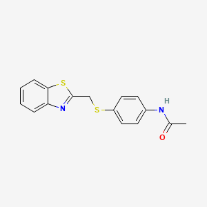 N-[4-(Benzothiazol-2-ylmethylthio)phenyl]acetamide