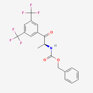 benzyl {(1S)-2-[3,5-bis(trifluoromethyl)phenyl]-1-methyl-2-oxoethyl}carbamate