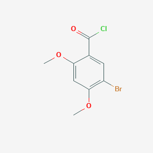 molecular formula C9H8BrClO3 B8760887 5-Bromo-2,4-dimethoxybenzoyl chloride CAS No. 96901-91-6