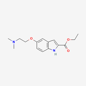 molecular formula C15H20N2O3 B8760898 Ethyl 5-(2-(dimethylamino)ethoxy)-1H-indole-2-carboxylate 