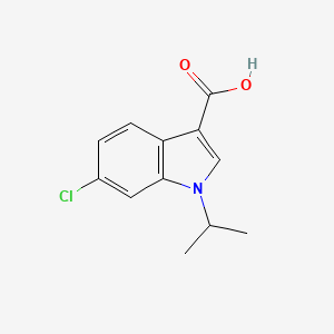 molecular formula C12H12ClNO2 B8760902 6-chloro-1-isopropyl-1H-indole-3-carboxylic acid CAS No. 676477-12-6