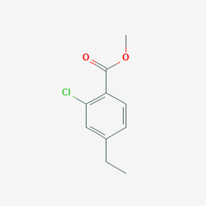 molecular formula C10H11ClO2 B8760957 Methyl 2-chloro-4-ethylbenzoate 