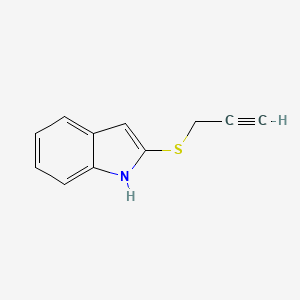 molecular formula C11H9NS B8760965 2-[(Prop-2-yn-1-yl)sulfanyl]-1H-indole CAS No. 73424-93-8